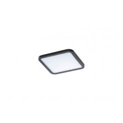 Lampa sufitowa wpuszczana Plafon Slim square 15 AZ4377 Azzardo czarna zaokrąglone boki 4000K