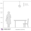 LAMPA WISZĄCA SORENTO LDP 1215-200 (BK) Lumina Deco kula nowoczesna - 3