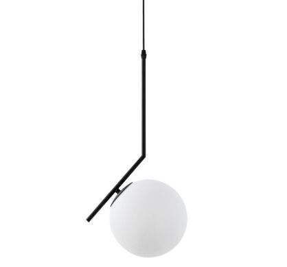 LAMPA WISZĄCA SORENTO LDP 1215-200 (BK) Lumina Deco kula nowoczesna