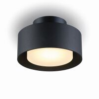 LAMPA SUFITOWA BRAKET/N 229 TECHNICZNA GU10 14,8 CM SZEROKOŚCI WYSOKOŚĆ 9,3 CM AKRYLOWY KLOSZ W ŚRODKU BIAŁA CZARNA LUB ZŁOTA