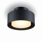 LAMPA SUFITOWA BRAKET/N 229 TECHNICZNA GU10 14,8 CM SZEROKOŚCI WYSOKOŚĆ 9,3 CM AKRYLOWY KLOSZ W ŚRODKU BIAŁA CZARNA LUB ZŁOTA