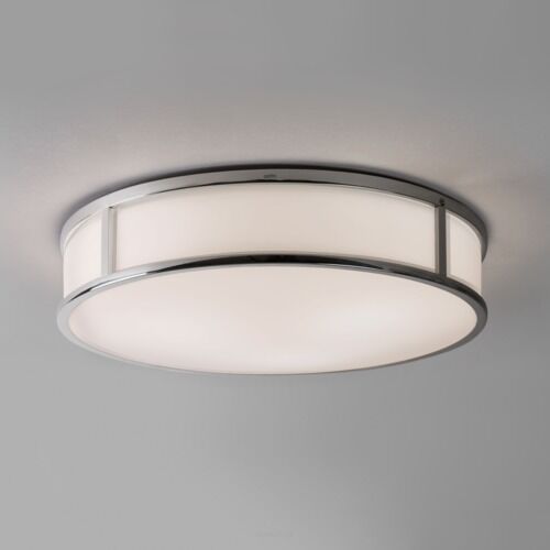 Plafon MASHIKO ROUND 400  Astro 7421 lampa sufitowa do łazienki mleczne szkło wykończenie polerowany chrom IP44 okrągła 1121026