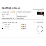 Oprawa natynkowa okrągła  nowoczesna CORTONA 41 AZzardo AZ2732  41 cm średnica - 2