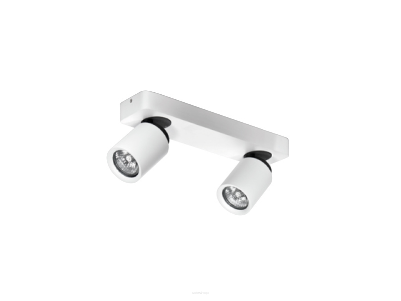 Reflektor Tomi 2  biały AZzardo  AZ0663  ruchome główki w kształcie tub listwa