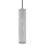 LAMPA  WISZĄCA LUVO BETONOWA LOFTOWA TUBA  SL.0653 SOLLUX - 2