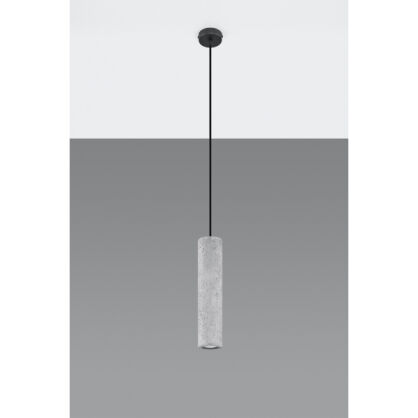 LAMPA  WISZĄCA LUVO BETONOWA LOFTOWA TUBA  SL.0653 SOLLUX