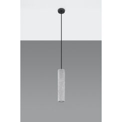 LAMPA  WISZĄCA LUVO BETONOWA LOFTOWA TUBA  SL.0653 SOLLUX