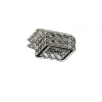 Oprawa wpuszczana ESTER SQUARE 2 AZ4414 AZZARDO kryształki i czarny akcent