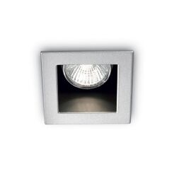 Lampa sufitowa  FUNKY FI1 ALUMINIUM Ideal Lux  083223  należy wmontować w ścianę na kolor aluminium rama ma kształt kwadratu