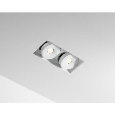 Podwójna regulowana oprawa sufitowa Multiva Evo 115.2 Trimless Edge.LED 12W On-Off Labra 4.1818