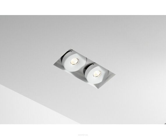 Podwójna regulowana oprawa sufitowa Multiva Evo 115.2 Trimless Edge.LED 12W On-Off Labra 4.1818