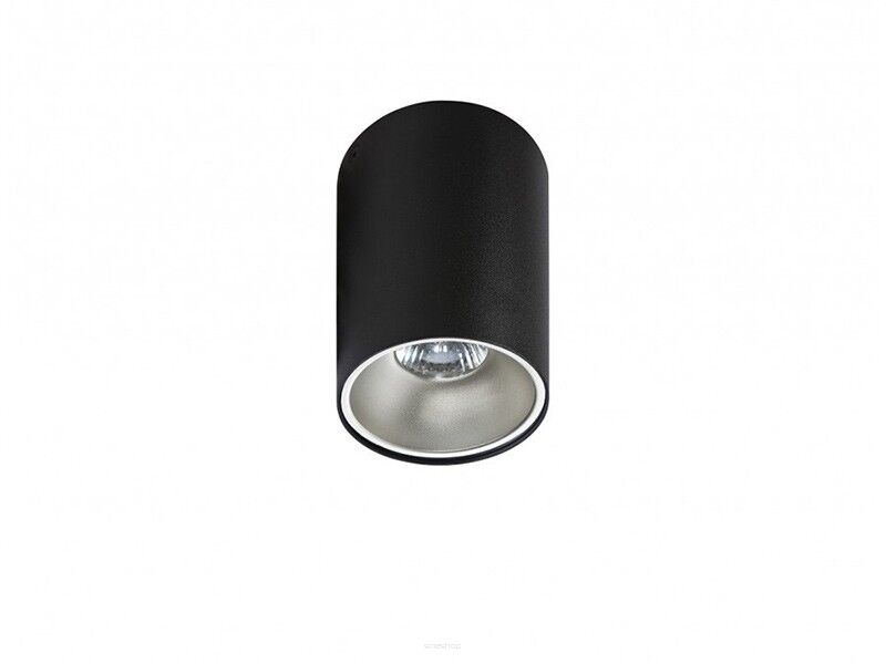 Lamp sufitowa natynkowa walec czarny Remo  GM4103 BK/ AZ0818 + wybrany odbłyśnik