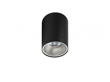 Lamp sufitowa natynkowa walec czarny Remo  GM4103 BK/ AZ0818 + wybrany odbłyśnik