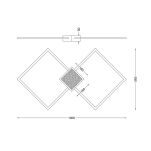 RLX96474-1D HEX LAMPA SUFITOWA ZŁOTA ZUMALINE - 2