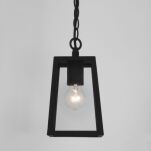 Lampa wisząca zewnetrzna Calvi Pendant- Astro 1306003 7112 przezroczyste szkło czarny metal na łańcuchu - 2