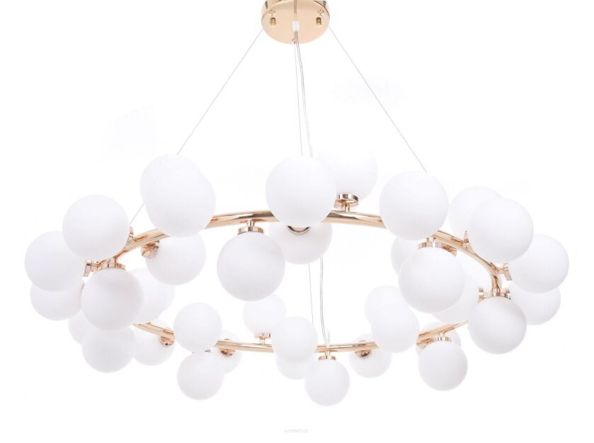 Lampa wisząca MARSIADA LDP 6033-40 (GD) Lumina Deco ZŁOTA  40 szklanych kul