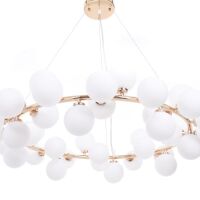 Lampa wisząca MARSIADA LDP 6033-40 (GD) Lumina Deco ZŁOTA  40 szklanych kul