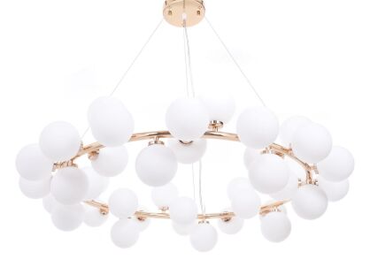 Lampa wisząca MARSIADA LDP 6033-40 (GD) Lumina Deco ZŁOTA  40 szklanych kul