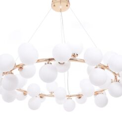 Lampa wisząca MARSIADA LDP 6033-40 (GD) Lumina Deco ZŁOTA  40 szklanych kul