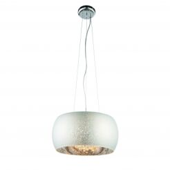 Lampa wisząca ECLIPSE srebrna  ENDON LIGHTING 78697  