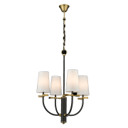 Lampa wisząca BOW P04183BK Cosmo Light Czarny mosiądz 4xE14