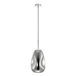 Lampa wisząca LAPOLA PND-8028-1-CH Italux PODŁUŻNY NIEREGULARNY KSZTAŁT CHROMOWE WYKOŃCZENIE LAMPY I KLOSZA  - 2