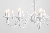 Lampa wisząca RÓŻA 12 LT biała ALDEX 397R   - 3