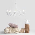 Lampa wisząca RÓŻA 12 LT biała ALDEX 397R   - 2