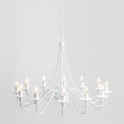 Lampa wisząca RÓŻA 12 LT biała ALDEX 397R  