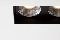 Lampa wpuszczana Solid Lightbox 135.2 WP Labra  4.1094   z aluminium i stali prostokąt techniczna dwa źródła światła LED różne kolory wykończenia - 3