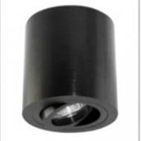 Lampa sufitowa natynkowa Rullo Nero Orlicki Design czarna tuba techniczna