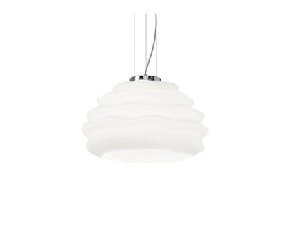 Lampa wisząca Karma SP1 Small 132389 NOWOCZESNY IP20 SZKŁO Ideal Lux oprawa wisząca w kolorze białym 