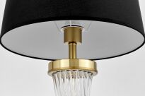 Lampa stołowa VILLANOVA LDT 302 (MD+BK) Lumina Deco Glamour 68 cm czarny abażur - 4