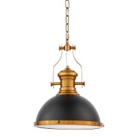 LAMPA WISZĄCA ETTORE LDP 710 (BK+MD) Lumina Deco loft industrialna