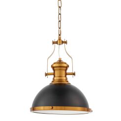 LAMPA WISZĄCA ETTORE LDP 710 (BK+MD) Lumina Deco loft industrialna