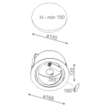Oprawa wpuszczana Ring 111 230V 37162-0000-U8-PH-01 Aquaform  - 2