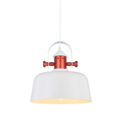 LAMPA WISZĄCA Italux Elysia  PENDANT MDM-2990/1 W wykonana jest ze stali o białym wykończeniu nowoczesna