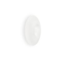 Plafon Glory PL3 D50 Ideal Lux 019758  Klosz wykonany jest z białego trawionego kwasem ręcznie dmuchanego szkła oprawa w kolorze niklu