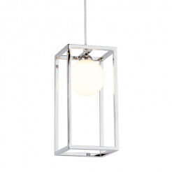 Lampa wisząca DAISY MD-BR4367-D1 CH Italux  metalowa oprawa w kolorze chromu szklany klosz G9