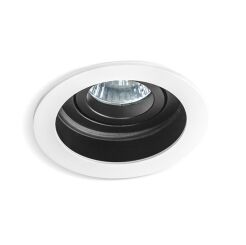 Lampa wpuszczana IBIZA  AZzardo GM2114 WH/BK okrągła techniczna biało-czarna Az1361