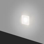 LAMPA SCHODOWA ELKIM LESEL 008 XL Osłona ze szkła akrylowego BIAŁA IP44/20 3000K / 4000K LED - 2