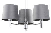 Lampa wisząca BOLZANO 6107 Argon styl glamour 3xE27 szara - 3