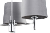Lampa wisząca BOLZANO 6107 Argon styl glamour 3xE27 szara - 4
