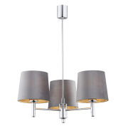 Lampa wisząca BOLZANO 6107 Argon styl glamour 3xE27 szara