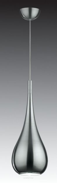 Lampa wisząca Lava Satin MA01986CF-00101 Italux  z metalu o wykończeniu satynowym klosz ma kształt łezki