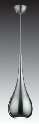 Lampa wisząca Lava Satin MA01986CF-00101 Italux  z metalu o wykończeniu satynowym klosz ma kształt łezki
