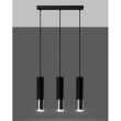 Lampa wisząca LOOPEZ SL.0942 Sollux czarna/ chrom 3x GU10 - 4