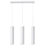 Lampa wisząca LAGOS 3 SL.0325 wiszaca w kolorze białym trzy tuby umieszczone na podsufitce w kształcie listwy idealna do jadalni - 2