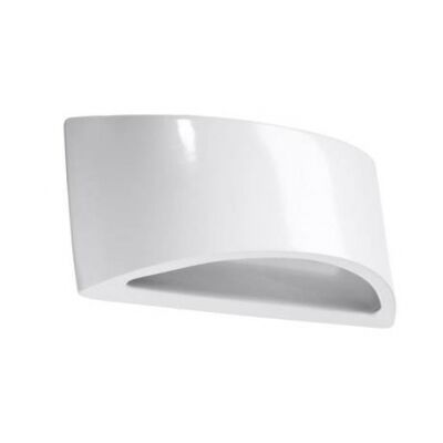 Kinkiet VIXEN SL.1048 SOLLUX LIGHTING ceramiczny półokrągły biały połysk