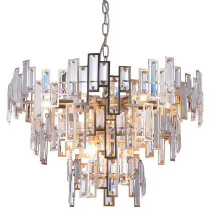 Zwis St Petersburg - P09158CP COSMO light  Efektowna KRYSZTAŁOWA lampa wisząca Zjawiskowo rozświetli Twoj salon